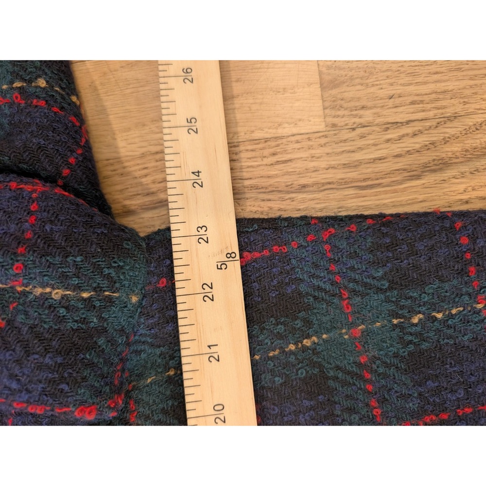 ALFRED DUNNER Navy Green Red Plaid Wool Jacket Blazer Womens XL VTG - Picture 7 of 16